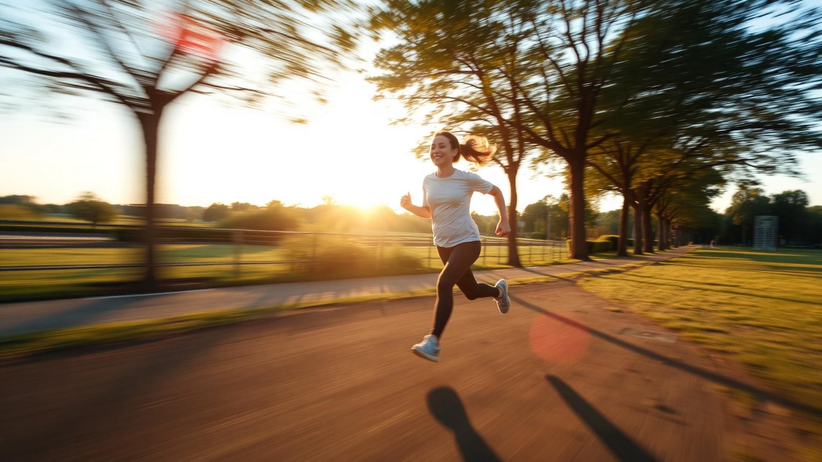 Person running outdoors after recovery
